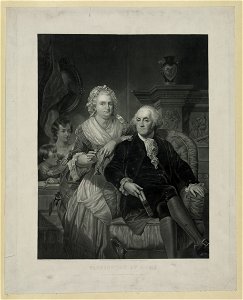 Washington at home - painted by Alonzo Cappel ; engd. by H.B. Hall. LCCN2006678642