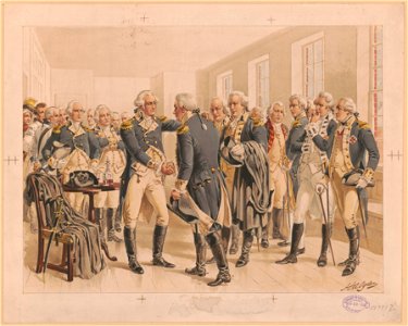 Washington's farewell to officers - H.A. Ogden. LCCN2012648895