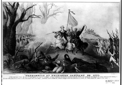 Washington at Princeton, January 3rd, 1777 - Lith. & Pub. by N. Currier. LCCN2006691578