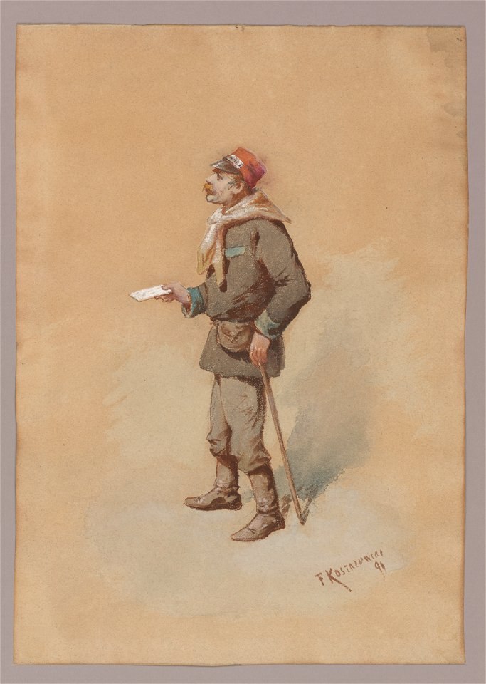 Warszawski posłaniec, 1891, Franciszek Kostrzewski, MHW 180
