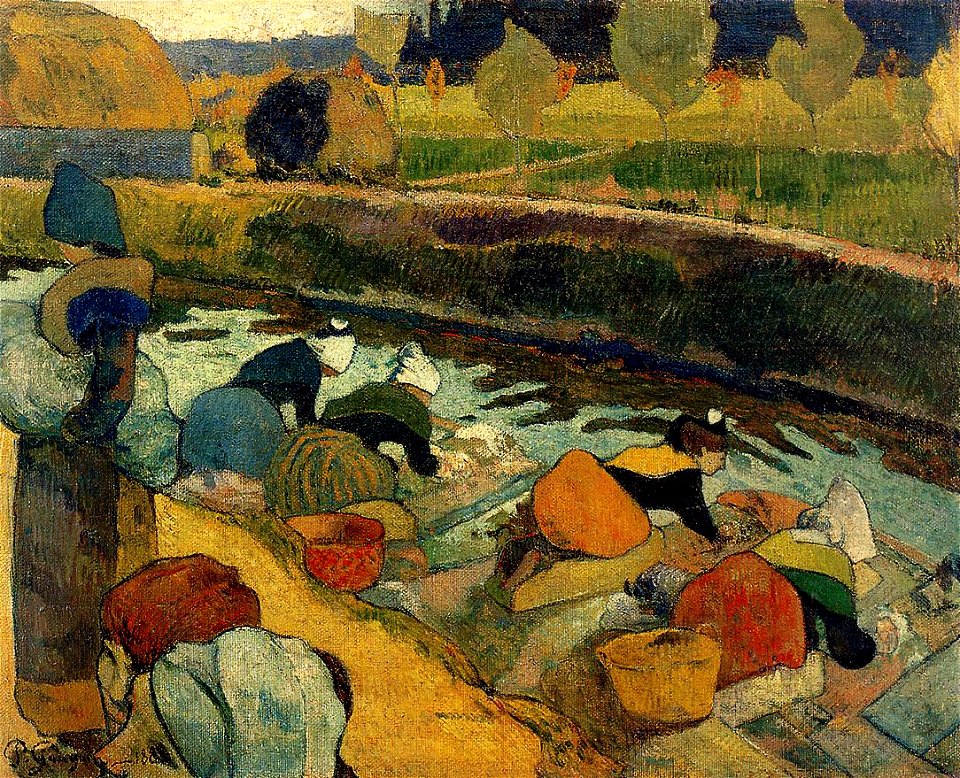 Washerwomen at the Roubine du Roi Arles 1888 Paul Gauguin