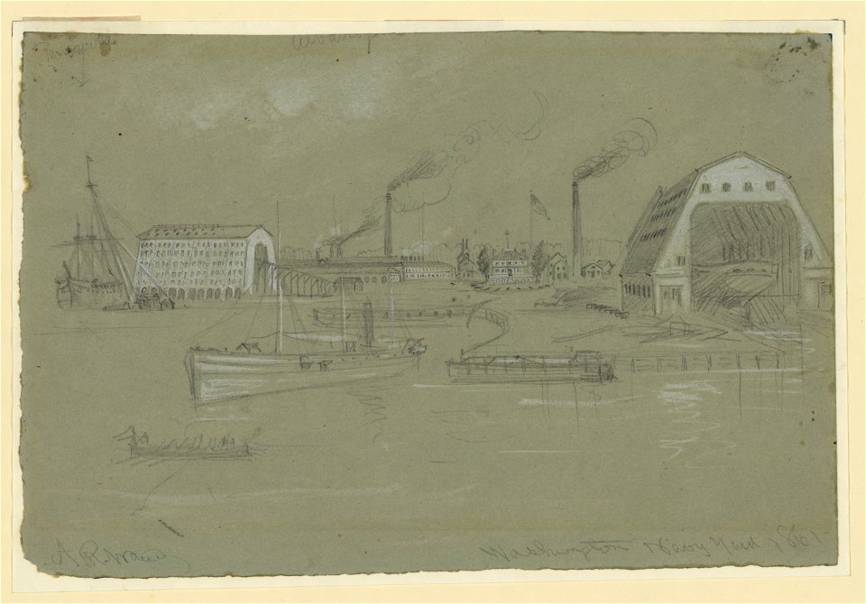 Washington Navy Yard. 1861 LCCN2004660894