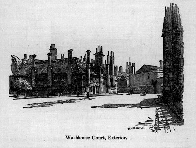 Washhouse Court, Exterior - Walks in London, Augustus Hare, 1878