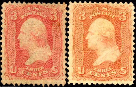 Washington Pair22 1861 Issue-3c. Free illustration for personal and commercial use.