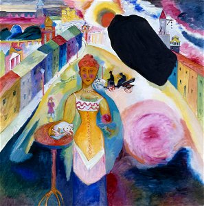 Wassily Kandinsky - Dame in Moskau - GMS 73 - Lenbachhaus