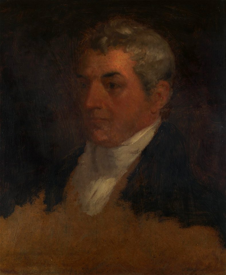 Washington Allston - Loammi Baldwin, Jr. (1780-1838), verso, Study for Female Head - 1955.168 - Fogg Museum