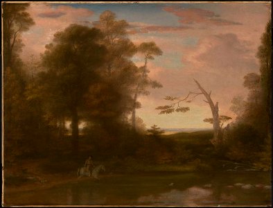 Washington Allston - Landscape, American Scenery, Time, Afternoon, with a Southwest Haze - 00.505 - Museum of Fine Arts