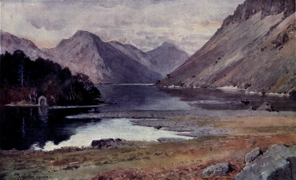 Wastwater, From Strands - The English Lakes - A. Heaton Cooper