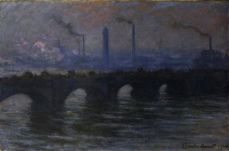 Waterloo bridge Monet-architecture