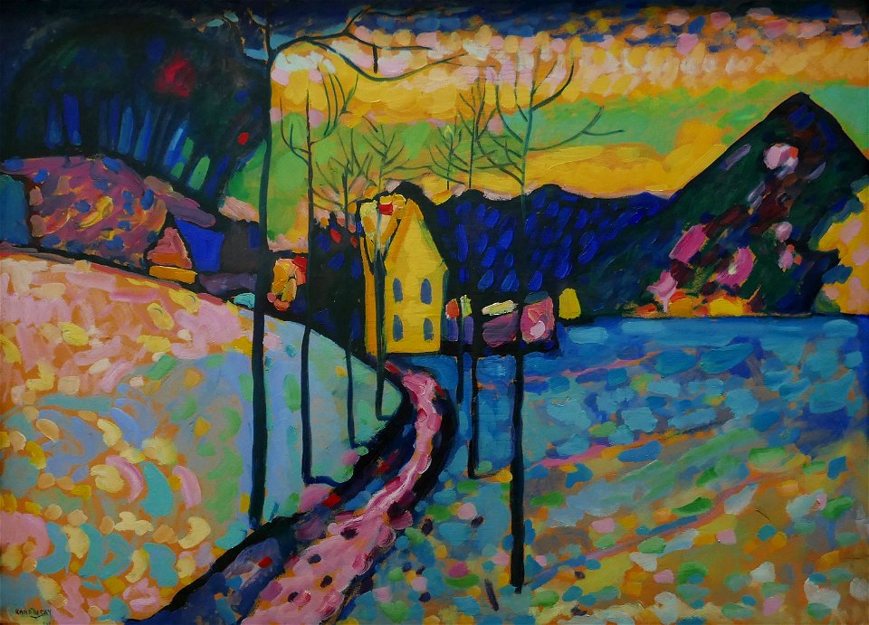 Wassily Kandinsky-Winter Landscape-Hermitage Museum