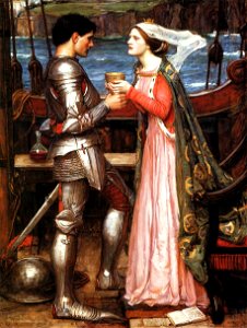 Waterhousem Tristan and Isolde. Free illustration for personal and commercial use.