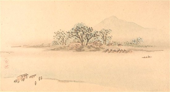 Watanabe Kazan - One of Six Views of Atsugi - 1984.326.A - Arthur M. Sackler Museum