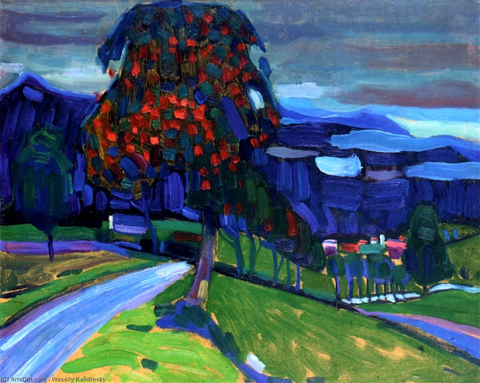 Wassily kandinsky-autumn in murnau