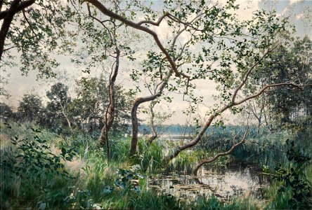 Water Vegetation. Motif from Östergötland (Johan Fredrik Krouthén) - Nationalmuseum - 18400