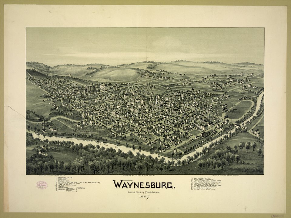 Waynesburg, Greene County, Pennsylvania., 1897 LCCN2003681834