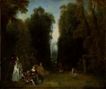 Antoine Watteau - La Perspective (ca.1715)