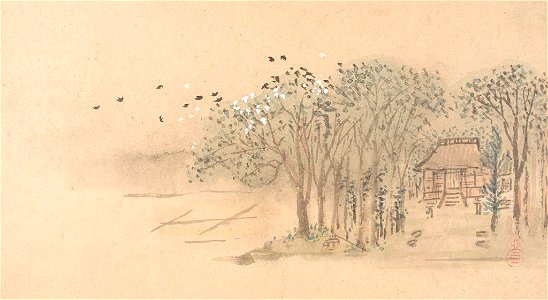 Watanabe Kazan - One of Six Views of Atsugi - 1984.326.D - Harvard Art Museums