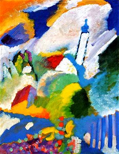 Wassily kandinsky-murnau with a church