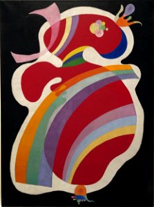 WassilyKandinsky-LaFormeRouge-1938-abstractpainting