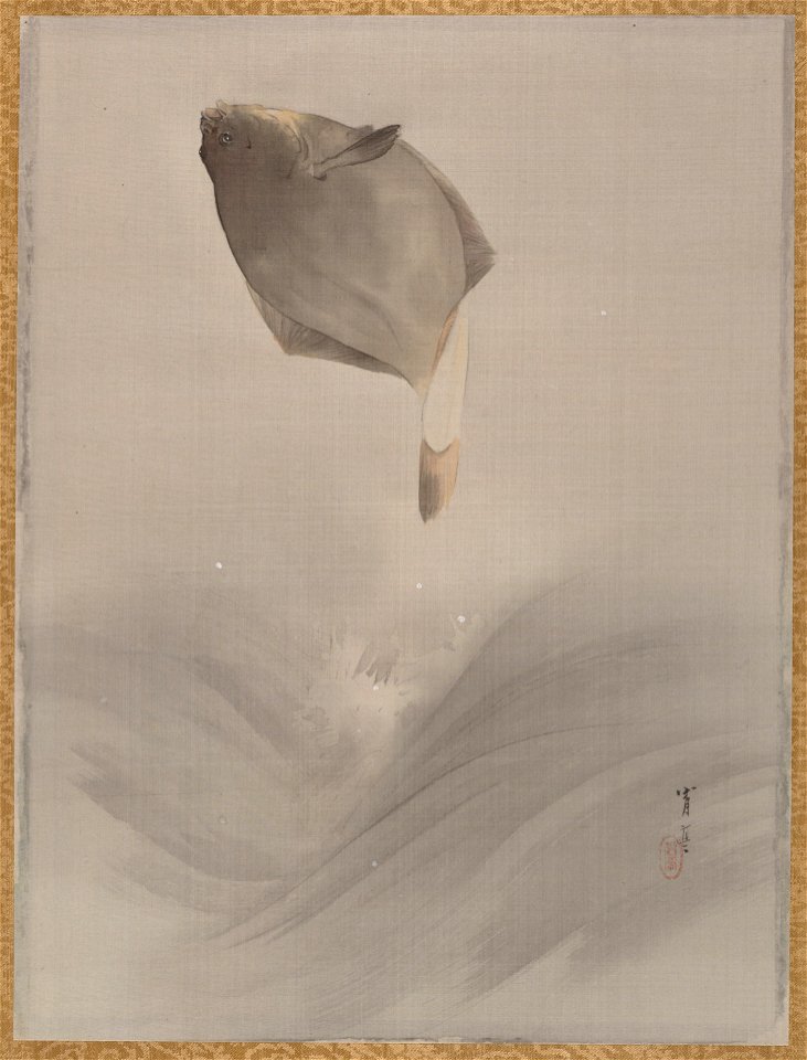 Watanabe Seitei - Jumping fish - 14.76.61.75 - Metropolitan Museum of Art