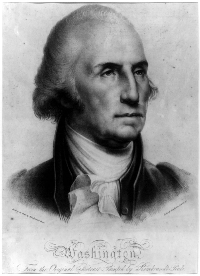 Washington. From the original portrait painted by Rembrandt Peale LCCN2003677109