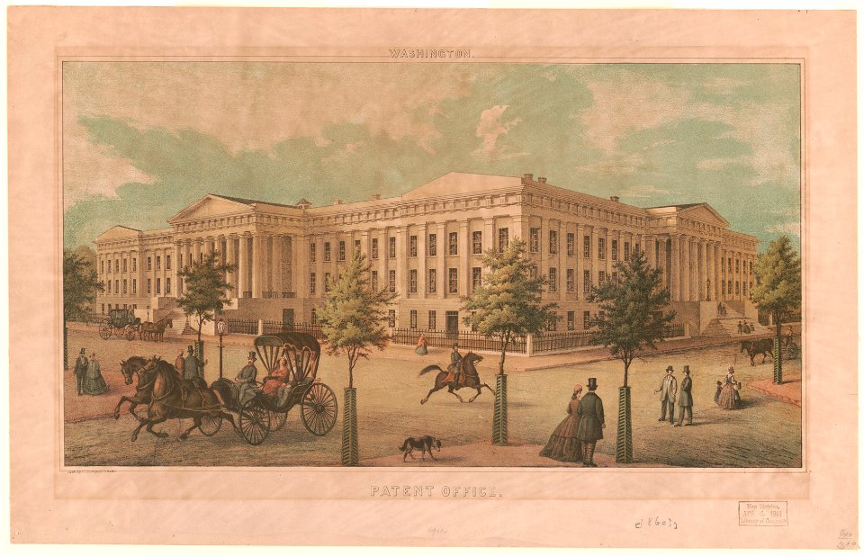 Washington. Patent Office - lith. by E. Sachse & Co., Balto. LCCN2012648853