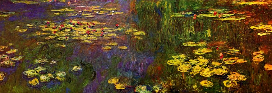 Water lilies Monet. Free illustration for personal and commercial use.