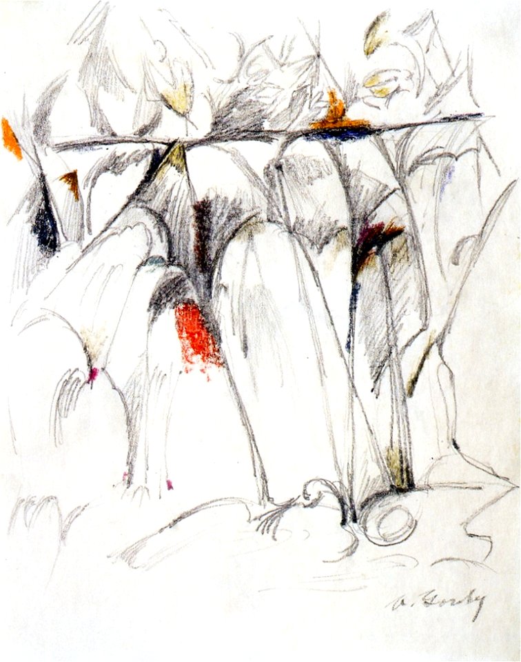 Waterfalls. Arshile Gorky