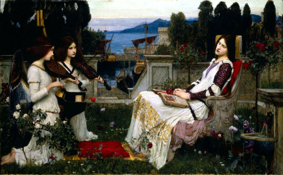 Waterhouse, John William - Saint Cecilia - 1895