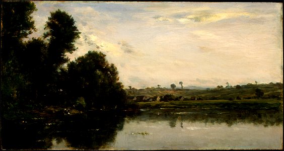 Washerwomen at the Oise River near Valmondois by Charles-François Daubigny, 1865