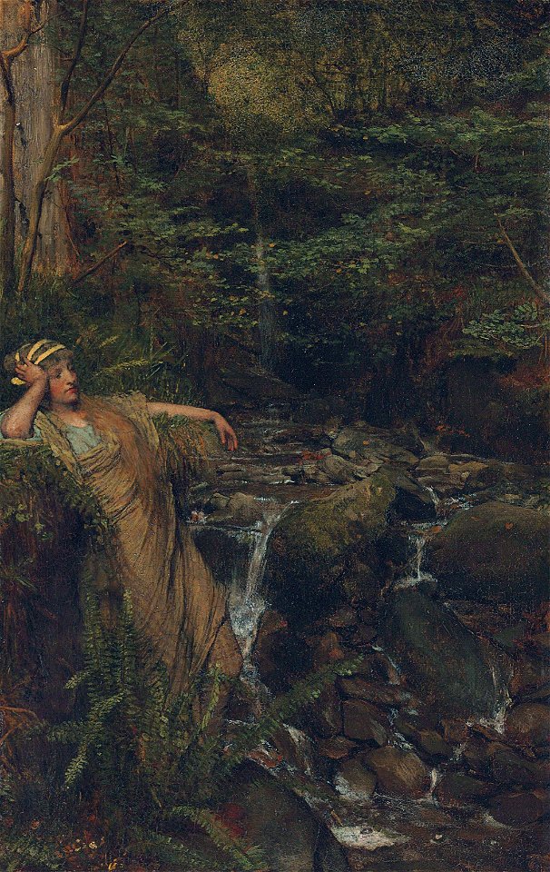 Waterfall nymph, by Lawrence Alma-Tadema