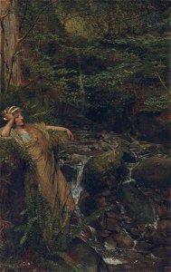 Waterfall nymph, by Lawrence Alma-Tadema