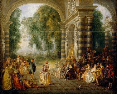 Watteau, Jean-Antoine - Les Plaisirs du Bal - Google Art Project