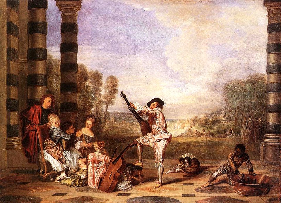 Antoine Watteau - Les Charmes de la Vie (The Music Party) - WGA25459