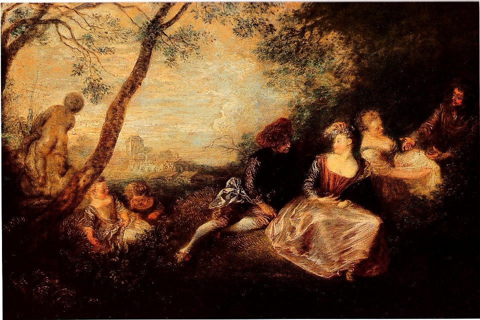 Watteau - Les Amusements champêtres, New York, private collection