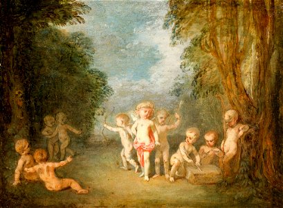 Watteau - L'Amour aiguisant ses traits, USA