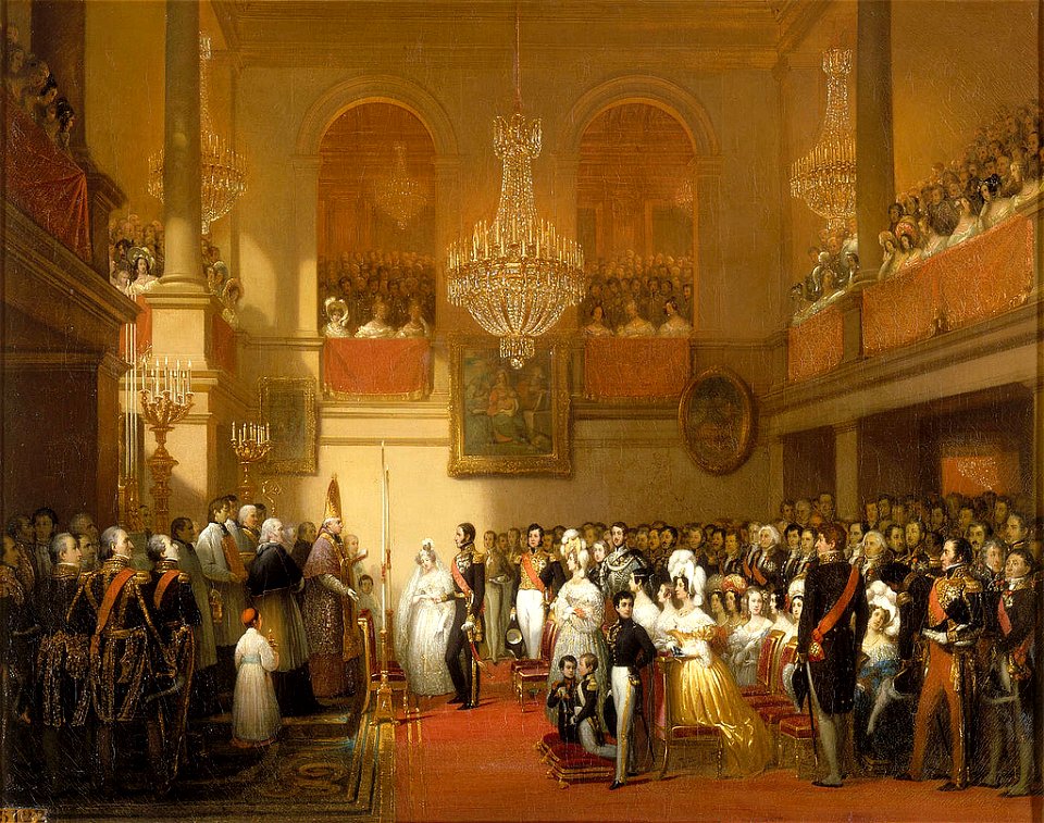 Wedding Leopold I of Belgium and Louise of Orléans (Joseph Désiré Court)