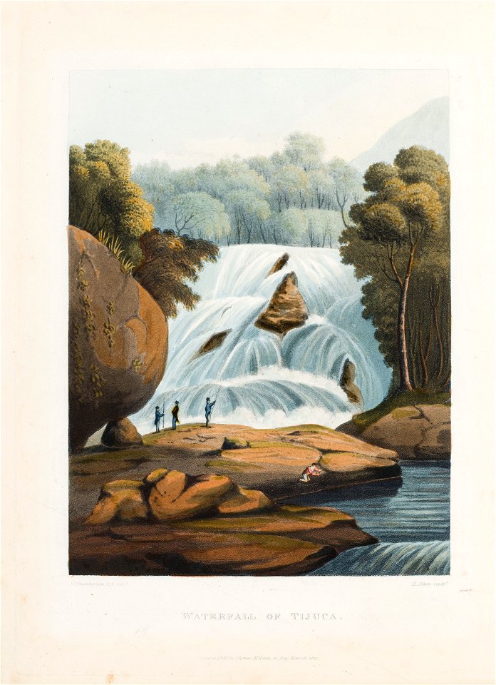 Waterfall of Tijuca (2), da Coleção Brasiliana Iconográfica