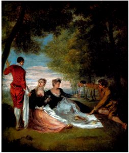 Watteau - La Collation sur l'herbe, inv. 1924.5