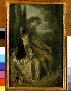 Watteau - Le Repos Gracieux, c. 1713