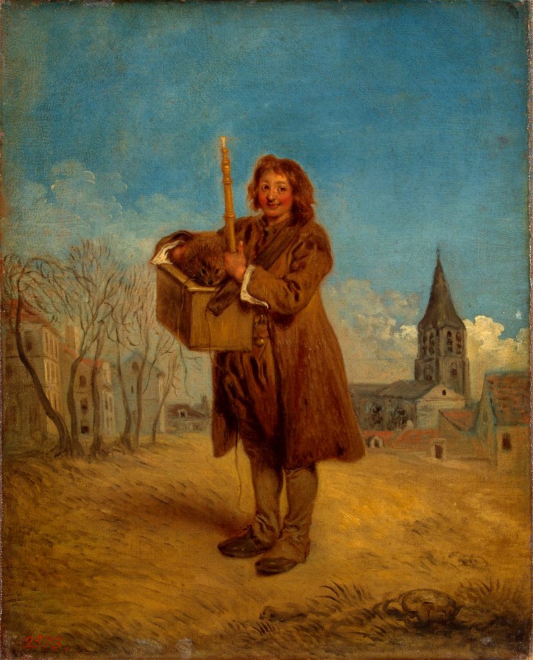 Antoine Watteau, Le Savoyard et la marmotte (1716)