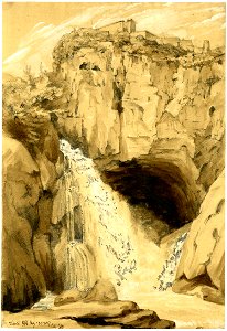 Waterfall at Tivoli by George Hayter