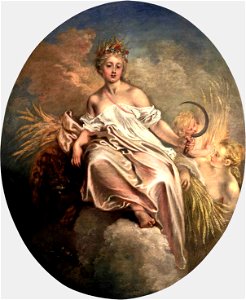 Ceres by Antoine Watteau (1717-1718). Free illustration for personal and commercial use.