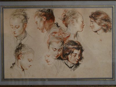 Watteau-girls heads