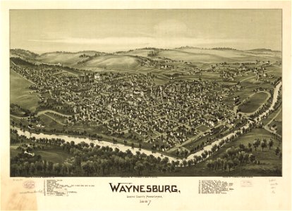 Waynesburg, Greene County, Pennsylvania, 1897. LOC 75696554