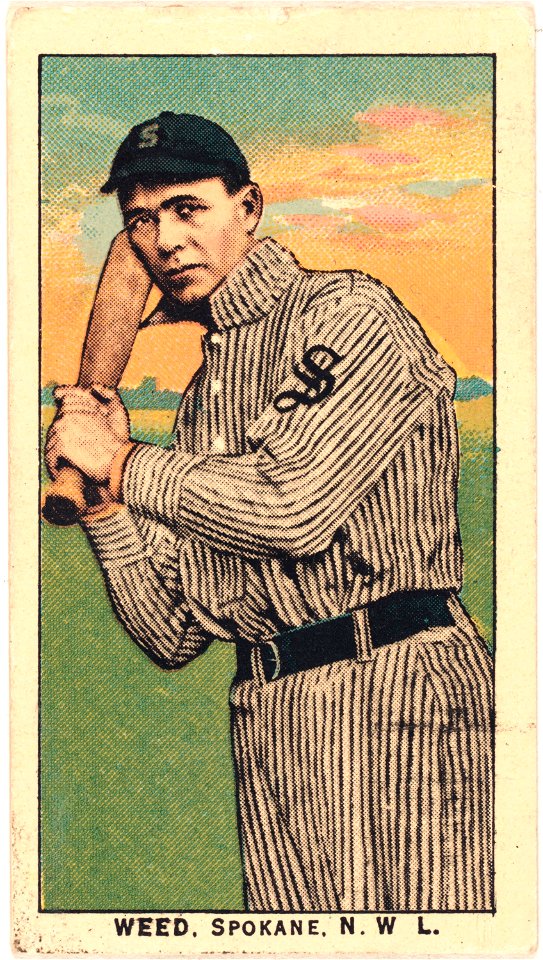Weed, Spokane Team, baseball card portrait LCCN2008676966
