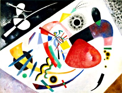 Wassily Kandinsky Red Spot II 1921. Free illustration for personal and commercial use.