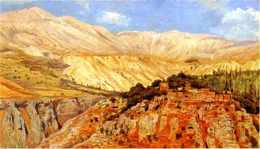 Weeks Edwin Lord Village in Atlas Mountains Morocco