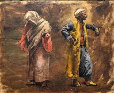 Edwin Lord Weeks - Study of Two Figures - 2017.202.13 - Metropolitan Museum of Art