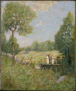 Julian Alden Weir - The Fishing Party - Google Art Project